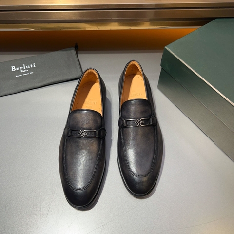 GIÀY BERLUTI LOAFER GRAY HANDMADE TOP QUALITY SHOES AAA