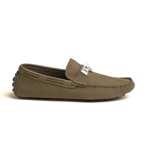 GIÀY HERMES Irving loafer Vert Toundra