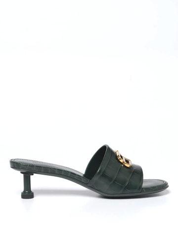 DÉP BALENCIAGA Green heeled sandals shoes
