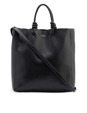 TÚI JIL SANDER Giro brand-embossed leather tote bag