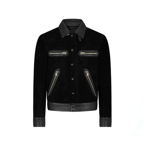 ÁO TOM FORD SUEDE LAMB LEATHER JACKET TOP QUALITY AAA DA CỪU