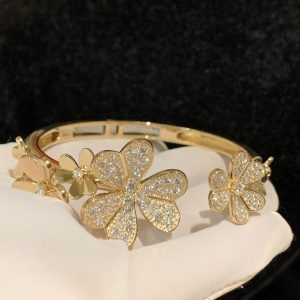 Vòng tay Van Cleef & Arpels Frivole 7 flowers vàng vàng 18K