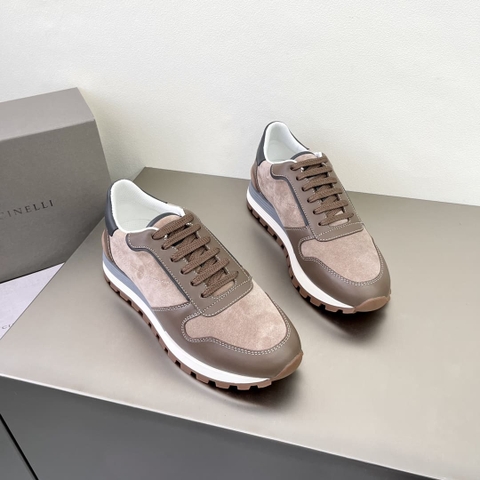 GIÀY BRUNELLO CUCINELLI SNEAKERS LOW TOP SHOES AAA DA BÊ KẾT HỢP DA LỘN