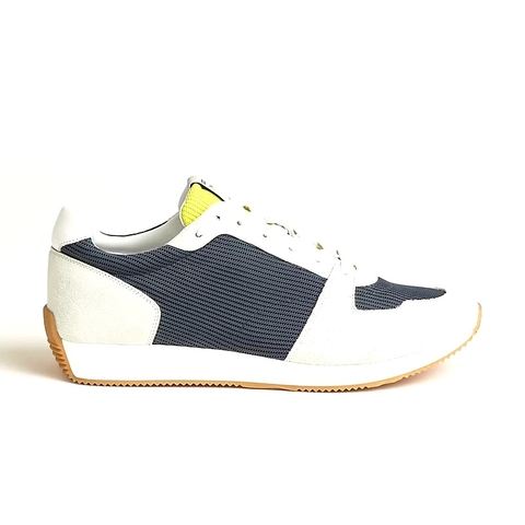 GIÀY HERMES Escape sneaker Marine Blanc Jaune