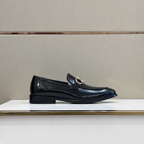 GIÀY SALVATORE FERRAGAMO LOAFER BLACK TOP QUALITY SHOES AAA
