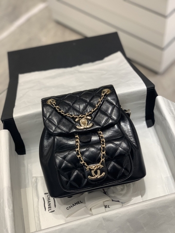 TÚI CHANEL DUMA Black đen da HAAS