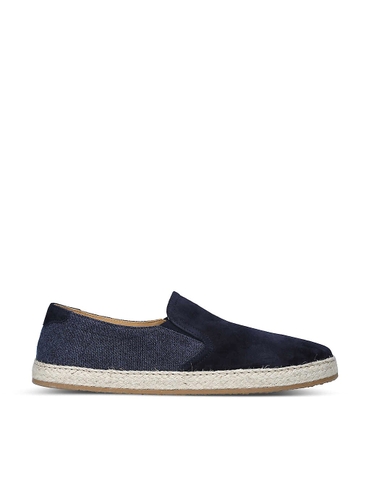 GIÀY BRUNELLO CUCINELLI Slip-on suede-leather espadrilles
