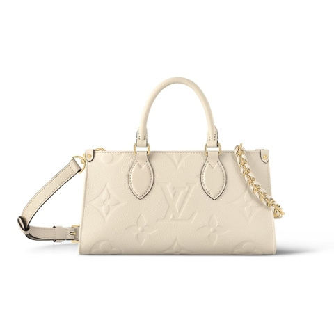 TÚI LOUIS VUITTON TOTE BAG TOP QUALITY DÁNG NGANG MÀU TRẮNG SỮA