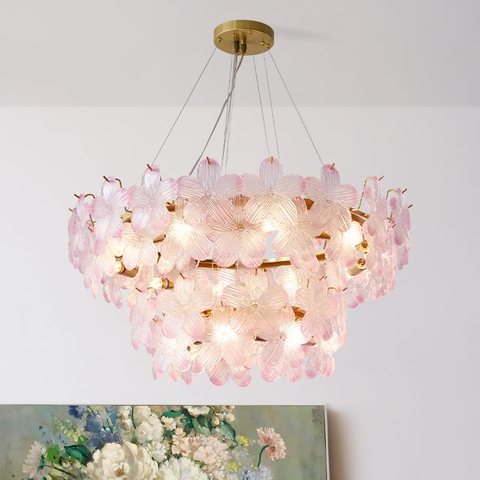 Đèn Chùm hoa lan căn hộ cao cấp sang trọng phong cách Pháp S188(Liên hệ để được giá tốt nhất)