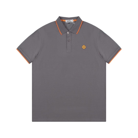 ÁO HERMES H POLO SHIRT DARK GREY MÀU XÁM ĐẬM