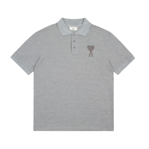 ÁO AMI POLO SHIRT MÀU XÁM UNISEX