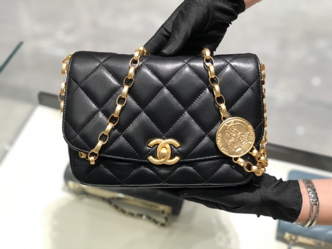 TÚI CHANEL 31 CAMBON PARIS LAMBSKIN BLACK DA HAAS 21