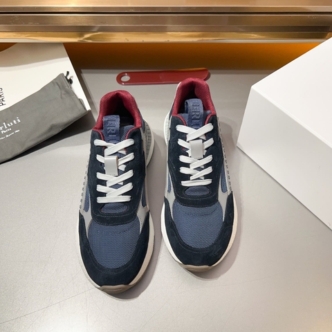 GIÀY BERLUTI SPORT BLUE HANDMADE TOP QUALITY SHOES AAA