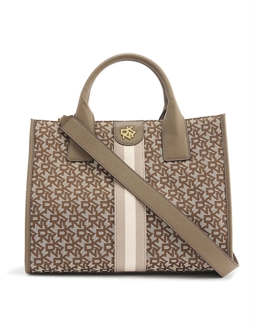 TÚI DKNY Carol brand-logo medium woven tote bag