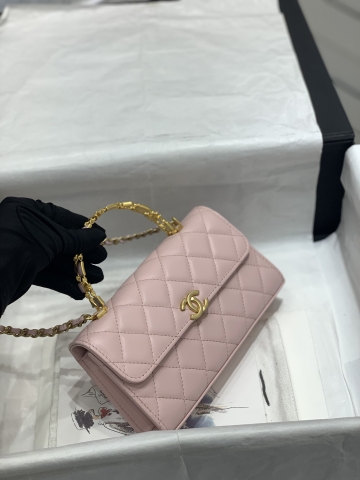TÚI Chanel Kelly mini 22B pink hồng