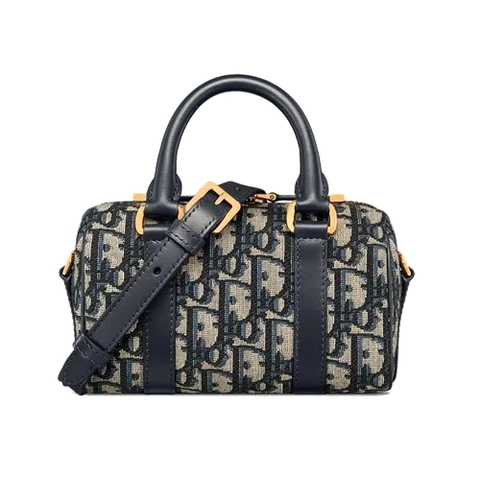 TÚI Dior Women Nano Dior Groove 17 màu xanh Dior Oblique Jacquard