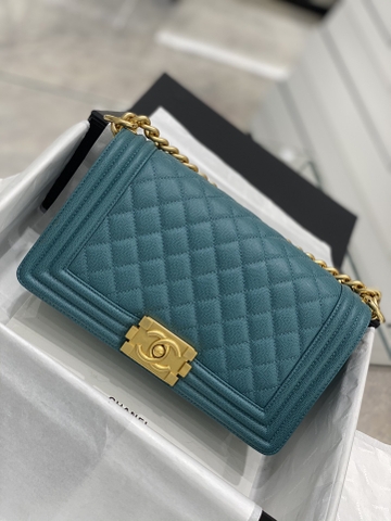 TÚI CHANEL LEBOY CAVIAR GREEN DA HAAS 25