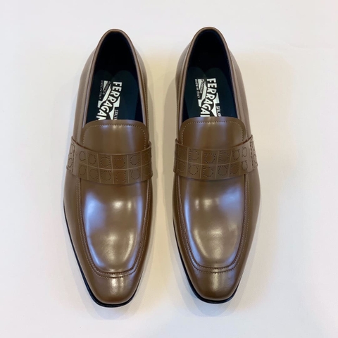 GIÀY SALVATORE FERRAGAMO LOAFER BROWN TOP QUALITY SHOES AAA