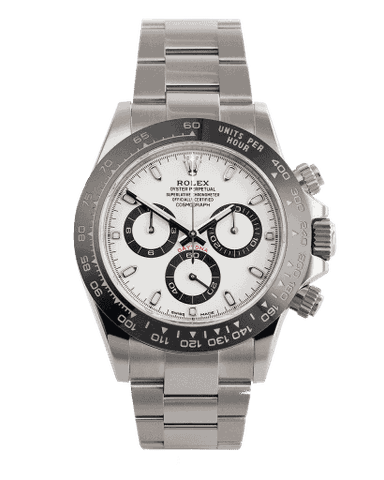 Đồng hồ Rolex Daytona Panda White Dial mặt số màu trắng