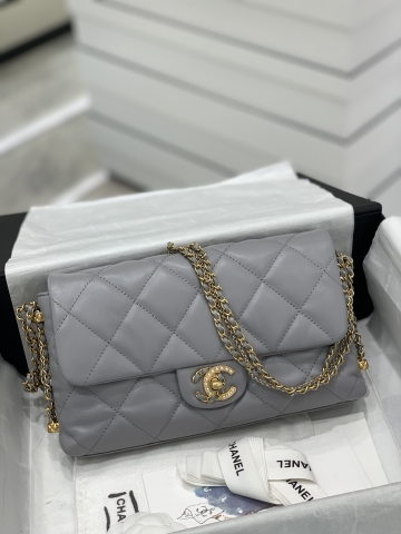 TÚI CHANEL CF 25 LAMBSKIN GREY DA HAAS