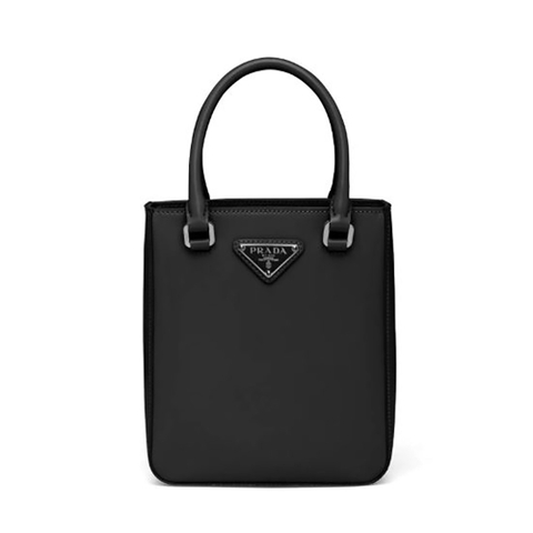 TÚI Prada Brushed Leather Tote-Black