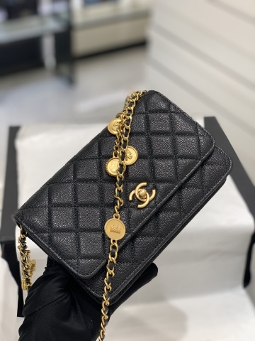 TÚI CHANEL 23C WOC Caviar Black đen da HAAS