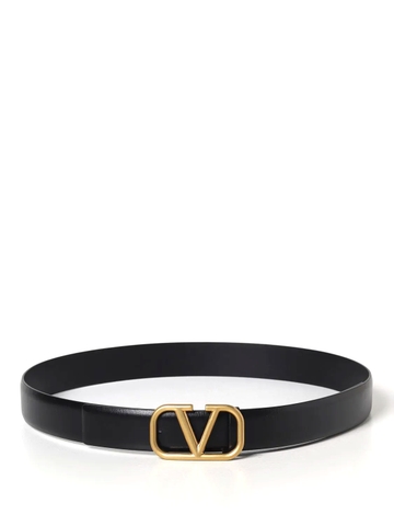 DÂY LƯNG VALENTINO GARAVANI V LOGO black leather