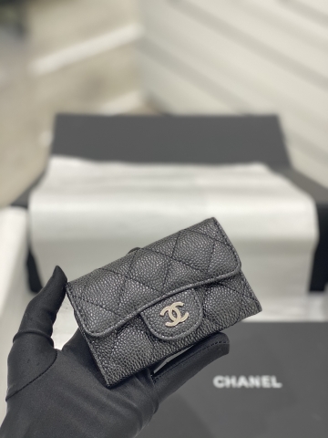 VÍ CHANEL CAVIAR BLACK DA HAAS