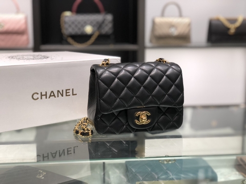 TÚI CHANEL CF LAMBSKIN BLACK DA HAAS 17 GOLD