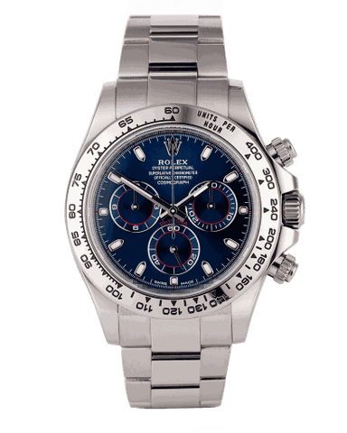Đồng hồ Rolex Cosmograph Daytona Blue Dial mặt số màu xanh dương