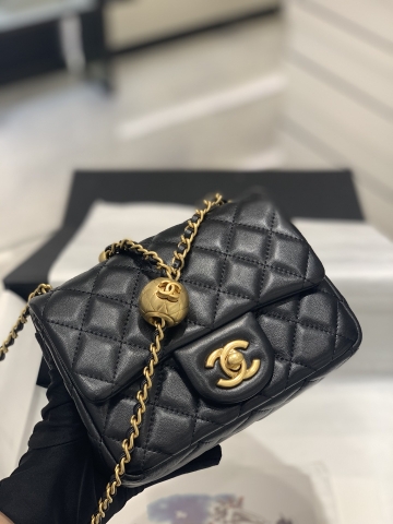 TÚI CHANEL CF Ball Black đen da HAAS