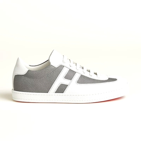 GIÀY HERMES Boomerang sneaker Gris Blanc