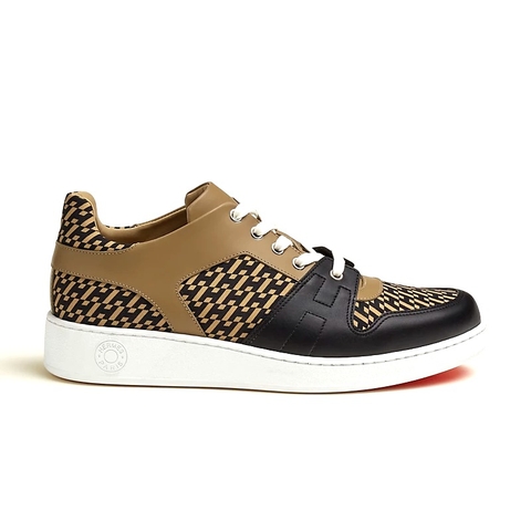 GIÀY HERMES Free Sneaker Beige Gobi Noir