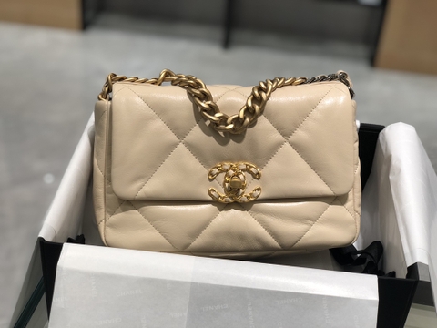 TÚI CHANEL 19 LAMBSKIN CREAM DA HAAS