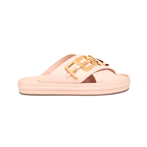 DÉP Fendi Fendigraphy Pink Leather Slides
