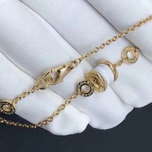 Vòng tay mềm Bvlgari vàng 18k gốm trắng B.zero1 18K  (Liên hệ để biết giá)