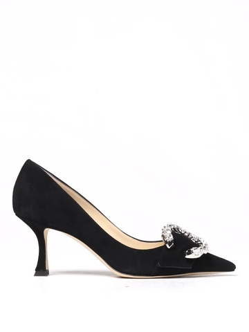 GIÀY JIMMY CHOO Black suede pumps shoes