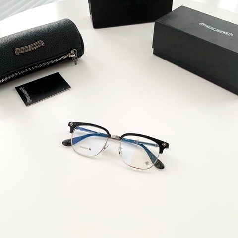 Kính CHROME HEARTS CROHEART TITANIUM ACETATE FRAME HIGH CLASSY AAA MÀU ĐEN