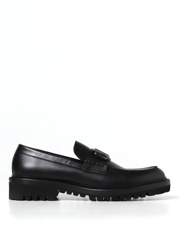 GIÀY VALENTINO GARAVANI Vlogo leather loafers
