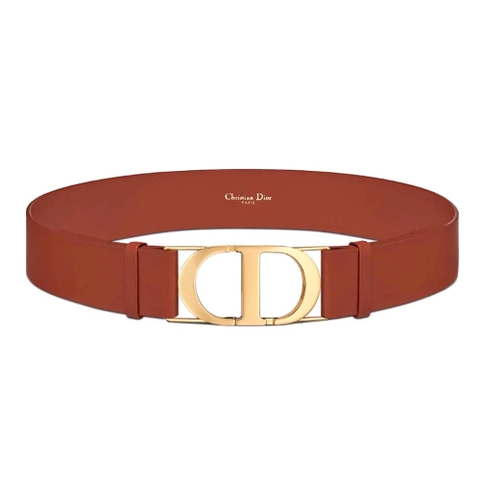DÂY LƯNG Dior 30 Montaigne Belt Dark Tan Smooth Calfskin 40 MM