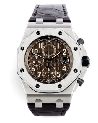 Đồng hồ Audemars Piguet Royal Oak Offshore Havana mặt số màu sô cô la