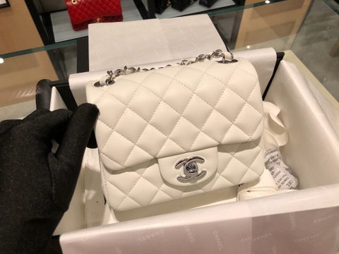 TÚI CHANEL CF LAMBSKIN WHITE DA HAAS 17