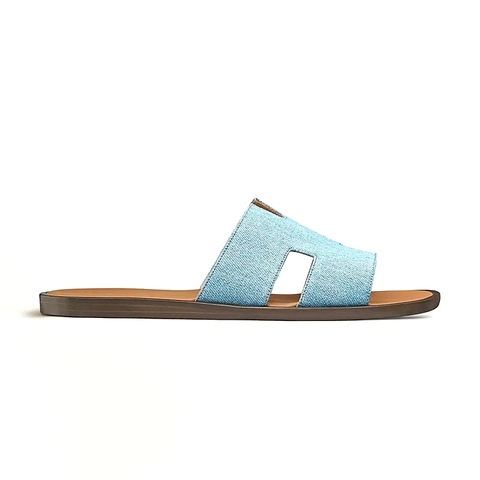 DÉP HERMES IZMIR EPSOM LEATHER Denim Clair