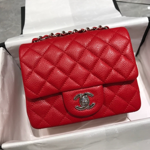 TÚI CHANEL CF CAVIAR RED DA HAAS 17