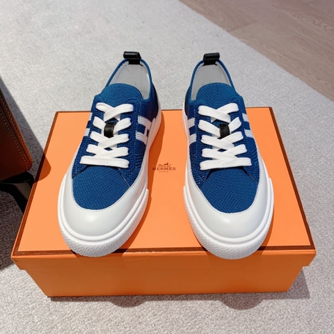 GIÀY HERMES SNEAKER LOW SPORTS BLUE AAA