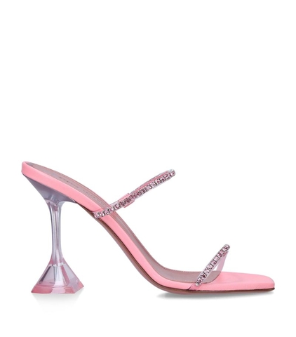 GIÀY AMINA MUADDI  Glass Gilda Mules 95