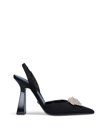 GIÀY VERSACE La Medusa woven slingback pumps