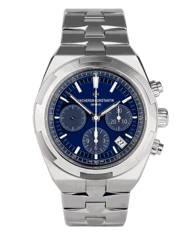 Đồng hồ Vacheron Constantin Overseas Chronograph mặt số màu xanh dương