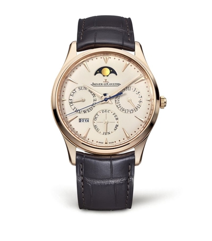 Đồng hồ Jaeger-LeCoultre Rose Gold Master Ultra Thin Perpetual Calendar mặt số màu trắng ngà