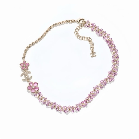 DÂY CHUYỀN CHANEL CRYSTAL WATERFALLING PURPLE